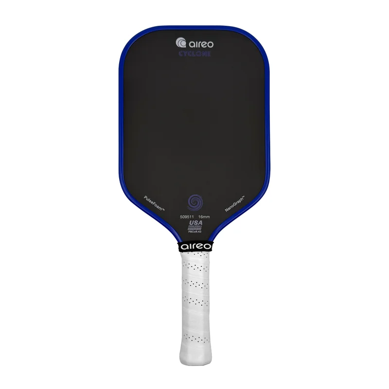 Aireo Cyclone 16mm 16mm pickleball paddle — NanoGraph grit carbon fiber face