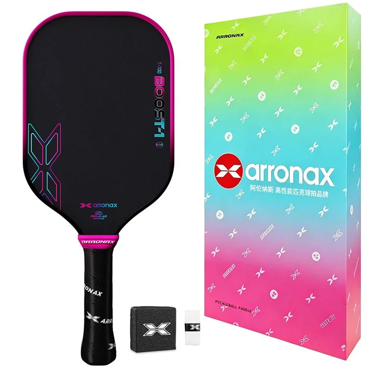 Arronax Boost-1 7.6oz 16mm pickleball paddle — Toray T700 carbon fiber, frosted texture face