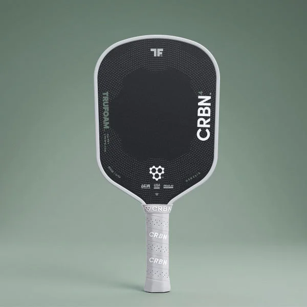 CRBN TruFoam Genesis 4 Hybrid 14mm 7.9oz 14mm pickleball paddle — T700 raw carbon fiber face