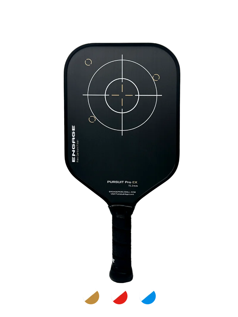 Engage Pursuit Pro EX 15.2 Raw Carbon Fiber 8oz 15.2mm pickleball paddle