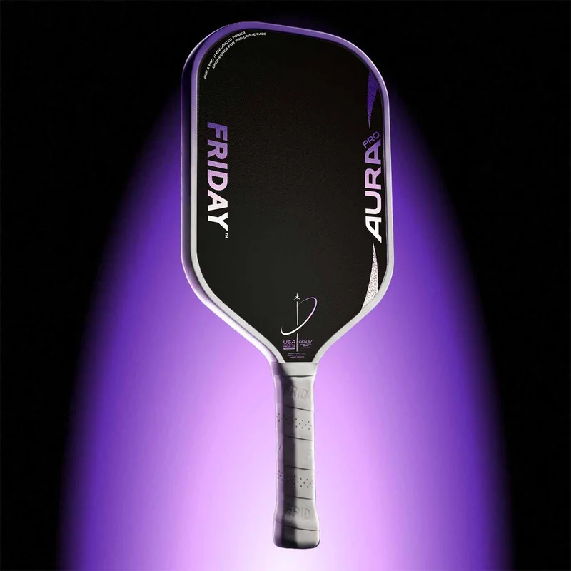 Friday Pickleball Aura Pro 7.5oz 16mm pickleball paddle — Carbon fiber face