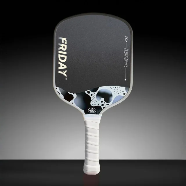 Friday Pickleball Fever 102 Widebody 7.8oz 16mm pickleball paddle — Triple-Layer T700 Raw Carbon Fiber face