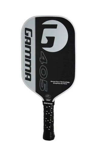 Gamma 405 Graphite 7.4oz 13mm pickleball paddle — Textured Graphite face
