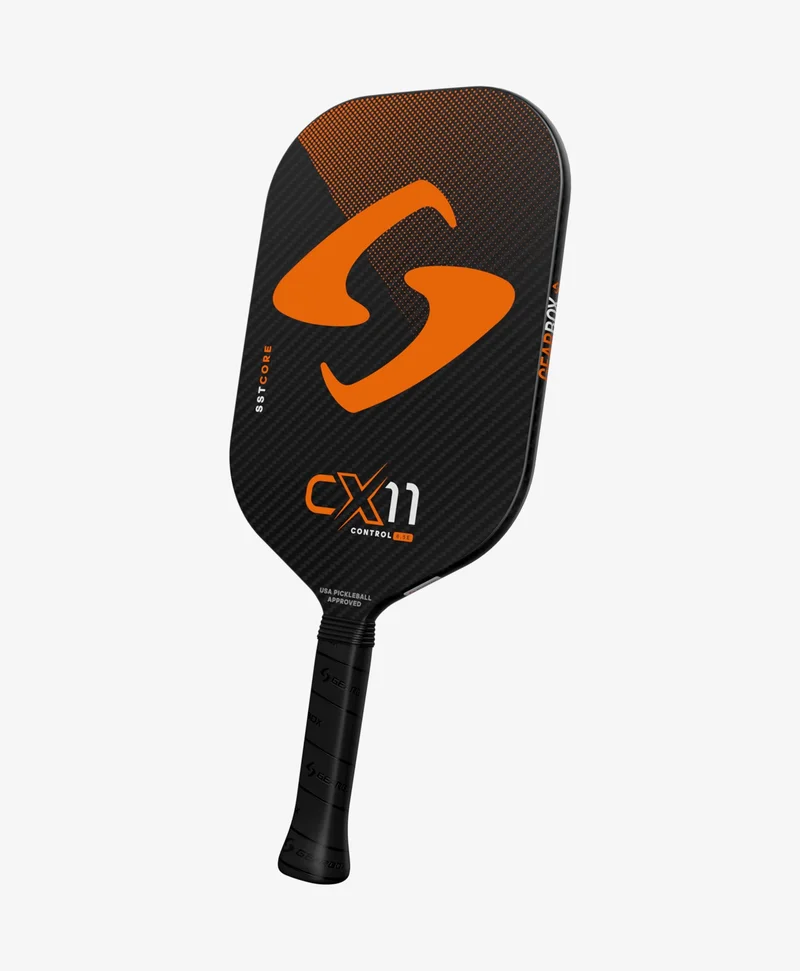 Gearbox EX5 Control Elongated 8oz 16mm pickleball paddle — Toray T700 raw carbon fiber face