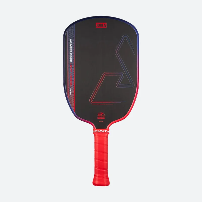 JOOLA Agassi Edge Heat Vision 16mm 7.8oz 16mm pickleball paddle — Textured carbon fiber surface face