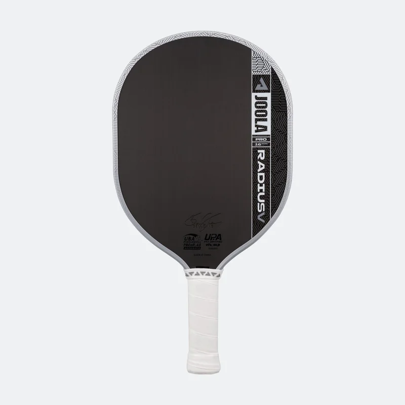 JOOLA Radius Pro V 8oz 16mm pickleball paddle — Textured carbon fiber face