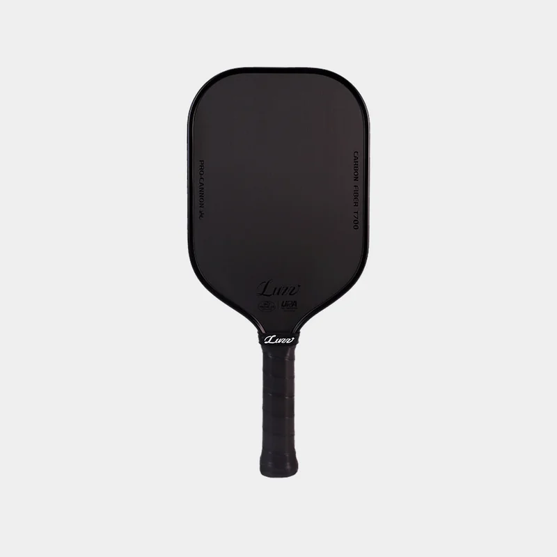 Luzz Cannon 7.75oz 16mm pickleball paddle — Raw T700 carbon fabric face
