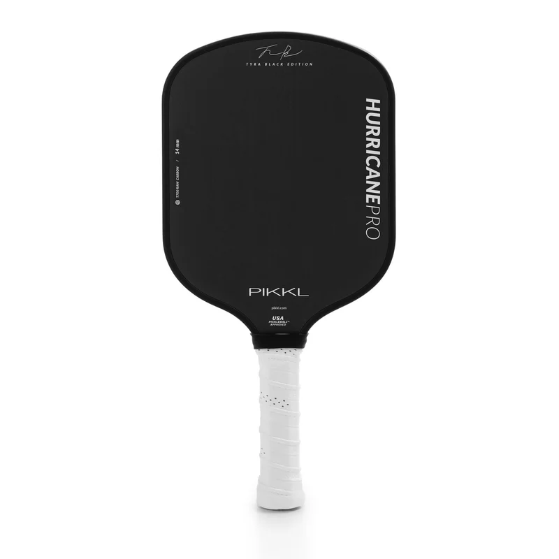 PIKKL Hurricane Pro 14mm 7.6oz 14mm pickleball paddle — T700 raw carbon fiber face