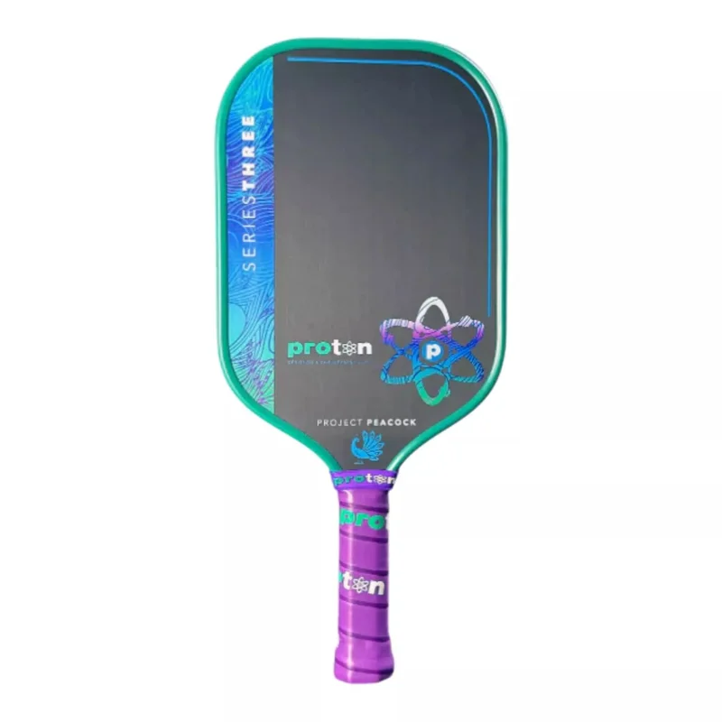 Proton Sports Series Three Project Peacock 7.8oz 15mm pickleball paddle