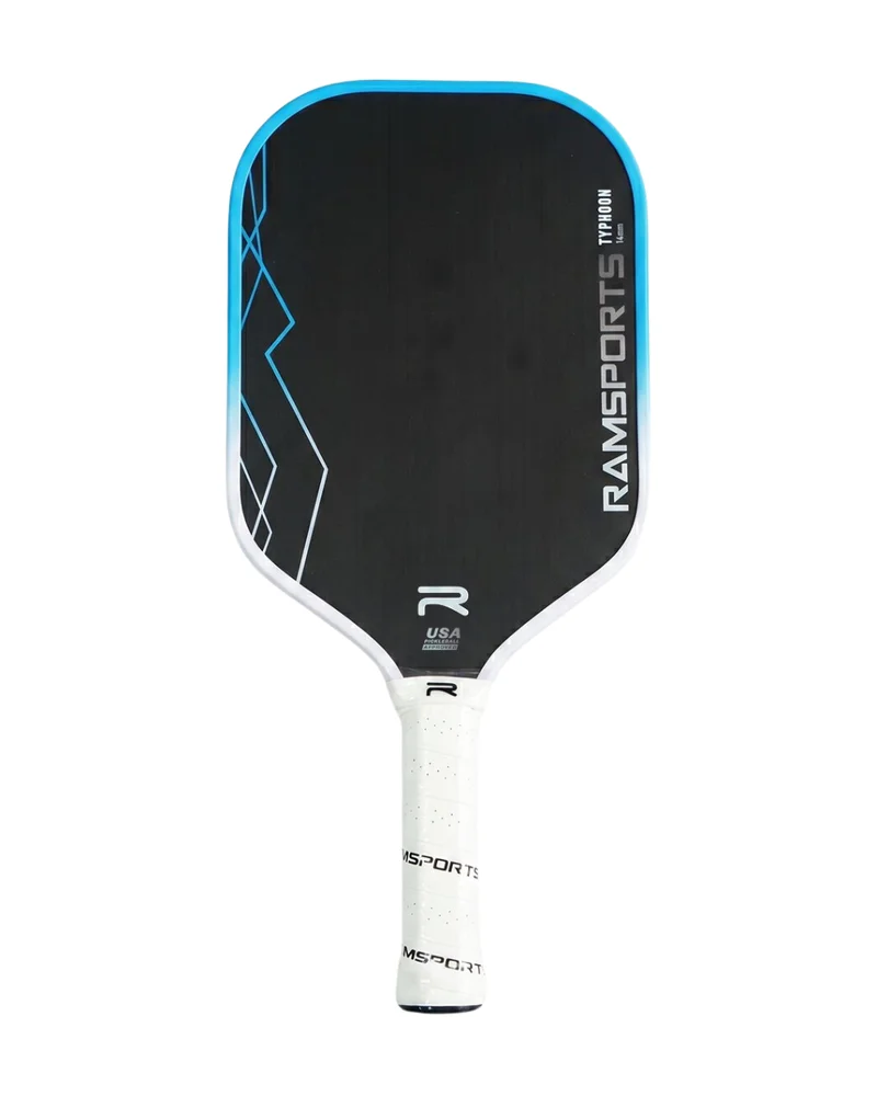 RamSports Typhoon 14mm 14mm pickleball paddle — Carbon fiber composite with peel-ply texture face