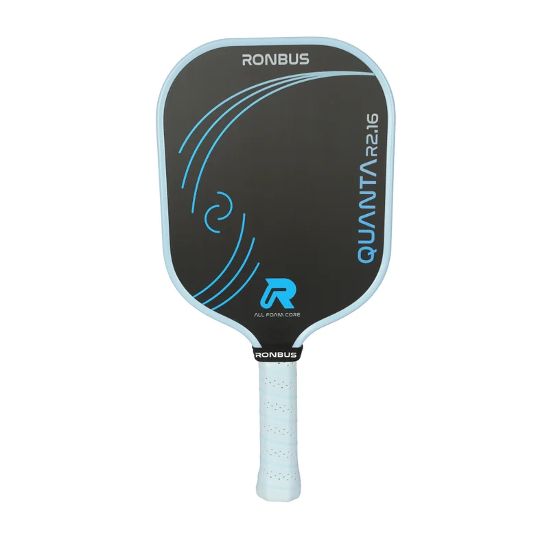 Ronbus Quanta R2.16 7.6oz 16mm pickleball paddle — Toray T700 raw carbon fiber with peel-ply face