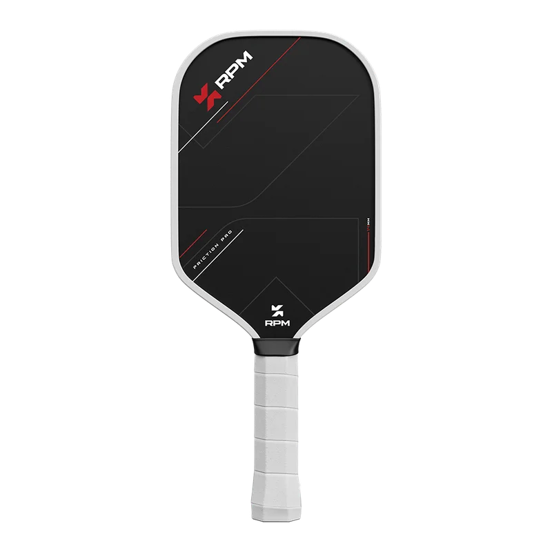 RPM Friction Pro 14mm Elongated 7.8oz 14mm pickleball paddle — CarbonBite Surface (textured carbon fiber) face