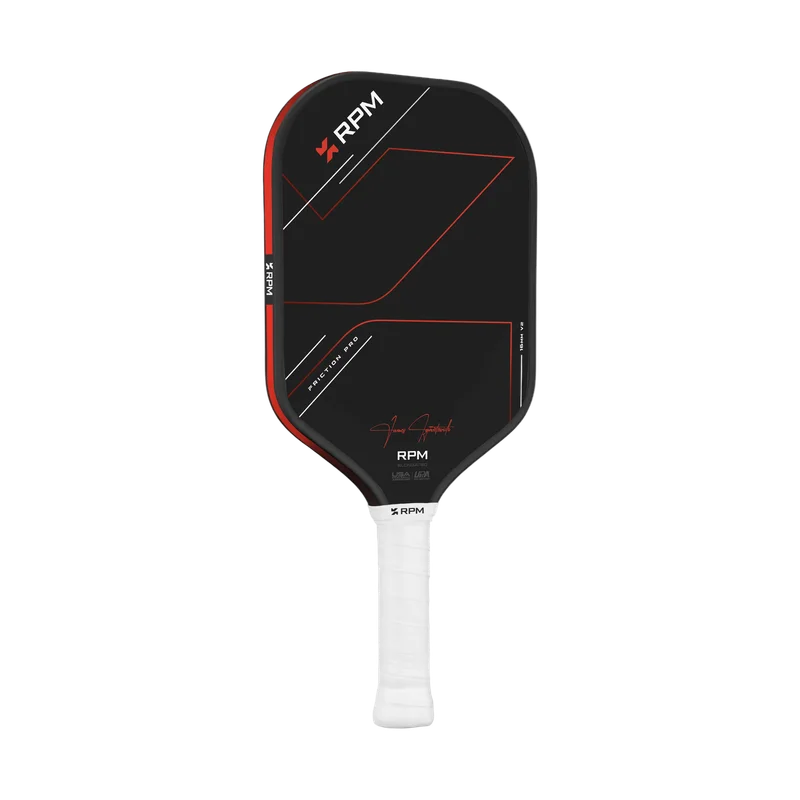 RPM Pickleball Friction Pro 16mm Widebody 7.9oz 16mm pickleball paddle — Carbon fiber with CarbonBite texture face