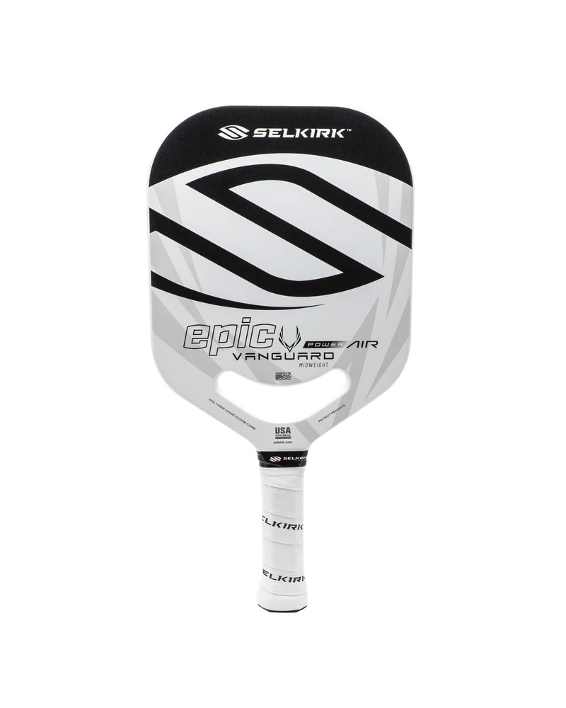 Selkirk VANGUARD Power Air Epic 7.7oz 13mm pickleball paddle — T700 raw carbon fiber face