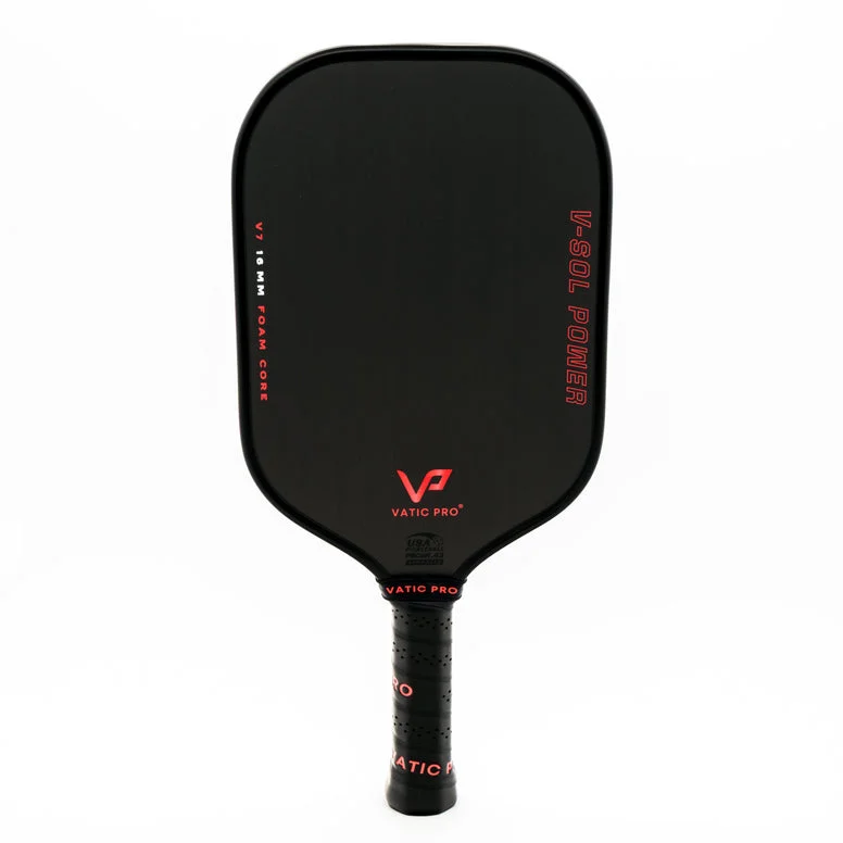 Vatic Pro V-Sol Power V7 16mm (Elongated) 8oz 16mm pickleball paddle — Toray T700 raw carbon fiber face