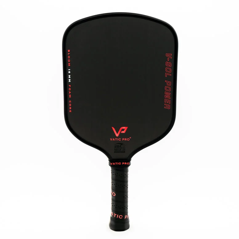 Vatic Pro V-Sol Power Bloom 16mm (Widebody) 8oz 16mm pickleball paddle — Toray T700 raw carbon fiber face
