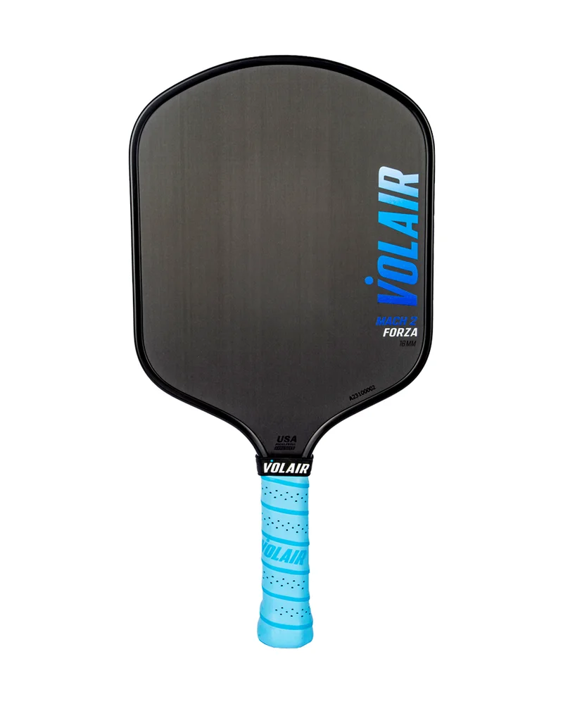 Volair Mach 2 Forza 16mm 7.7oz 16mm pickleball paddle — Carbon fiber face